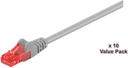 Microconnect netwerkkabel: UTP CAT6 5M GREY 10 PACK