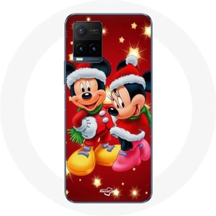 Coque - Maniacase - Mickey Mouse et Minnie Mouse - Souple - Protection chocs - Noir