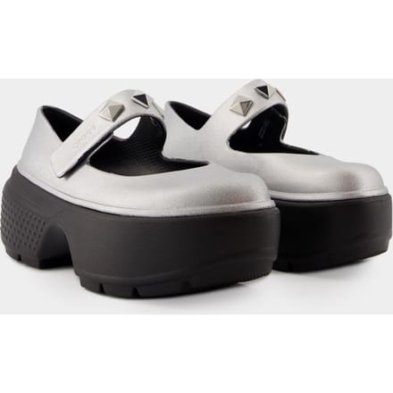 Stomp Mary Jane ballerina's - Crocs - Synthetisch - Zilver