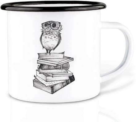 Ligarti Handgemaakte emaille mok boekenuil 300ml