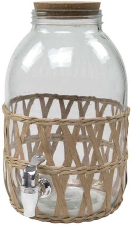Svenska living Limonade/drankdispenser - 5L - glas - 17,5 x 32 cm