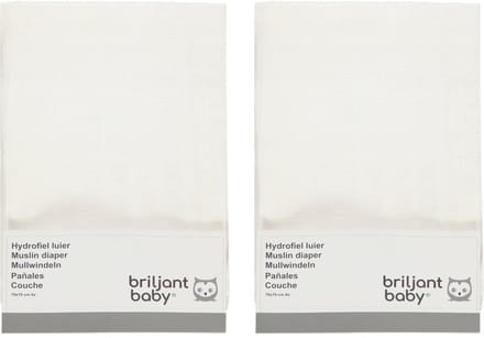 Briljant Baby Luiers Hydrofiel - 12 Stuks - Wit