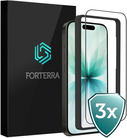 Screenprotector 3 Stuks - Geschikt voor Apple iPhone 17 - Met Installatie Frame - Beschermglas - Gehard Glas - Tempered Glass - Screen Protector