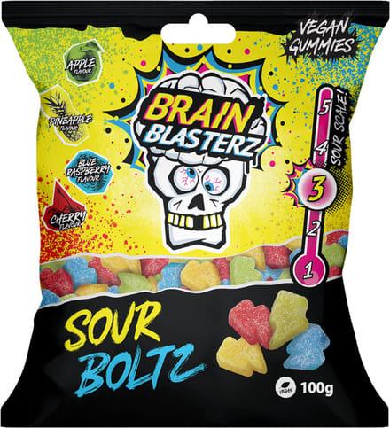 Brain Blasterz Sour Boltz (16 x 100g)