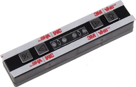 NOVY - BEDIENINGSPANEEL / TIPTOETS 4 LEDS + VHB TAPE - 990344