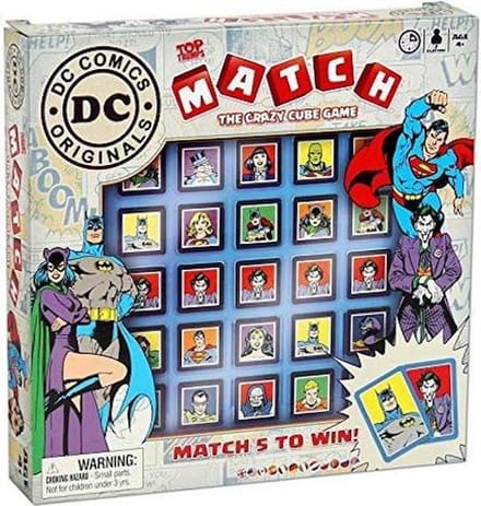 DC Comics Top Trumps Match - Bordspel voor 5 op een rij - Geheugenoefening