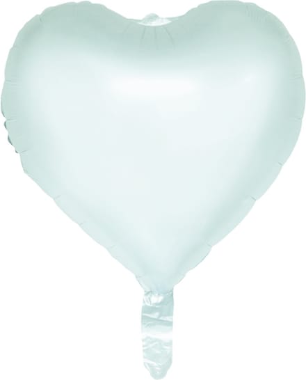 Folieballon hart pastelgroen 46 cm