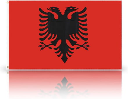 90 CM * 150 CM Europa Cup Top 24 Vlaggen-Albanië