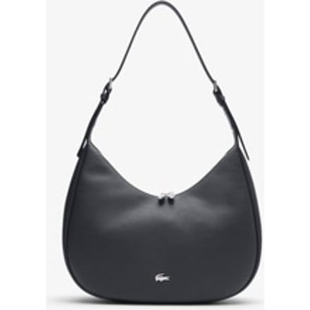 LACOSTE schoudertas Hobo Bag Dark Brown donkerbruin