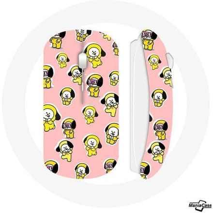 Draadloze muis BTS Bangtan Boys BT21 Chimmy Jimin roze achtergrond