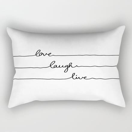 Housse de coussin longue géométrique noir et blanc simple moderne Housse de coussin de canapé 30X50 without pillow core white