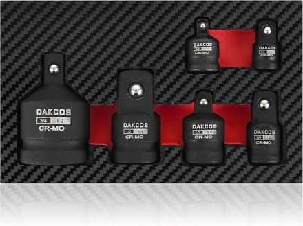 6 Stuks Impact Socket Adapter Set - Diverse Maten voor Precisieklussen
