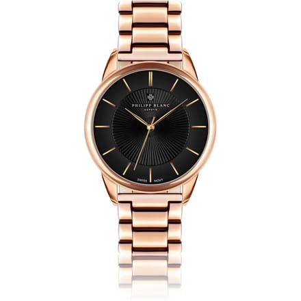 Zilveren horloge Philipp Blanc
