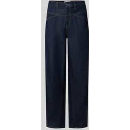 straight fit jeans met knoopsluiting