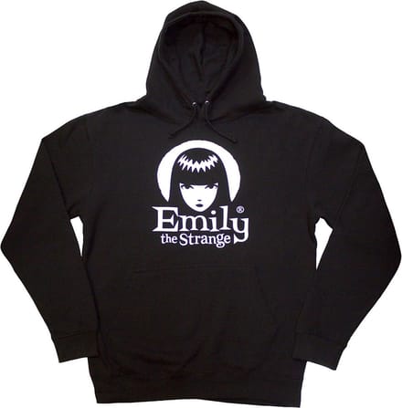 Emily The Strange - Halo Logo Hoodie/trui - M - Zwart