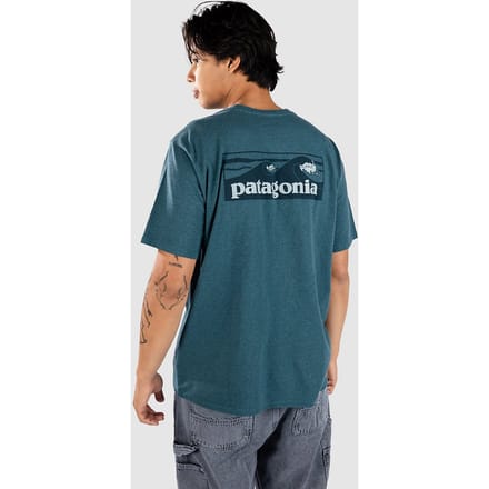 Patagonia Boardshort Logo Pocket Responsibili T-Shirt blauw
