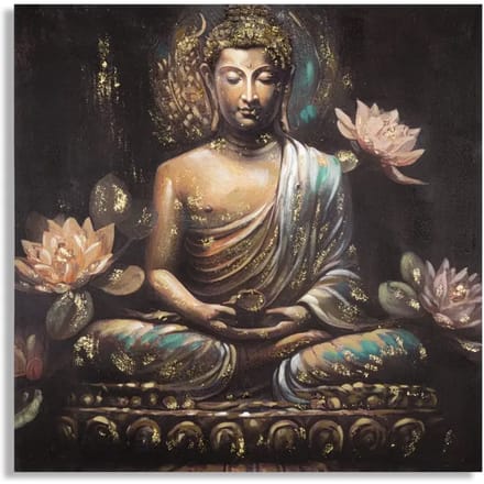 Wanddecoratie schilderij op doek Mauro Ferretti Buddha A