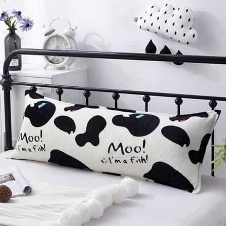 Flanellen Dubbele Kussensloop Winter Warm Koraal Fleece Lange Kussensloop 48x120cm