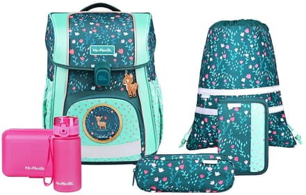 McNeill schooltas Bravo Schoolbag Set 9-delig Deary petrol
