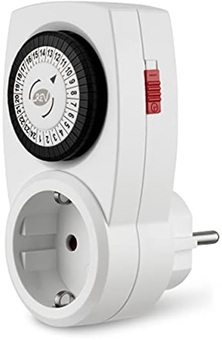 Mechanische Schakelklok met 48 Schakeltijden - Compacte Timer voor Binnengebruik
