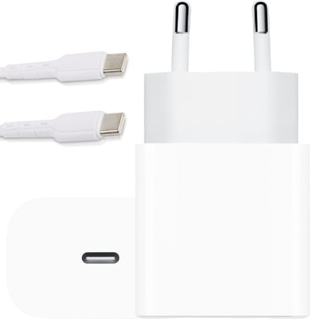 25w Fast Charger + usb C Kabel - 2 Meter - Usb C naar usb C - Snellader voor o.a S24, S23, S22, S21, S20, A8, A9 (Ultra, Plus, Lite)