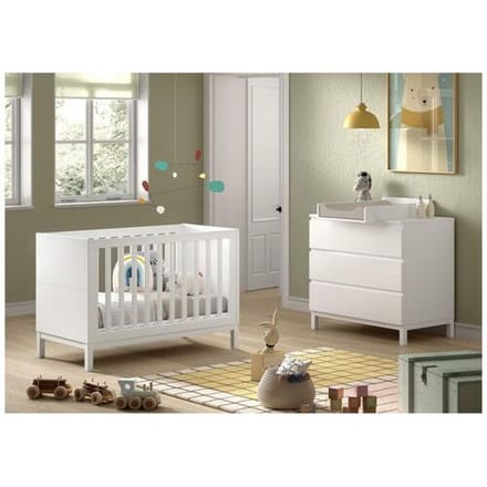 Jaxx 2-delige babykamer Eva White unisex