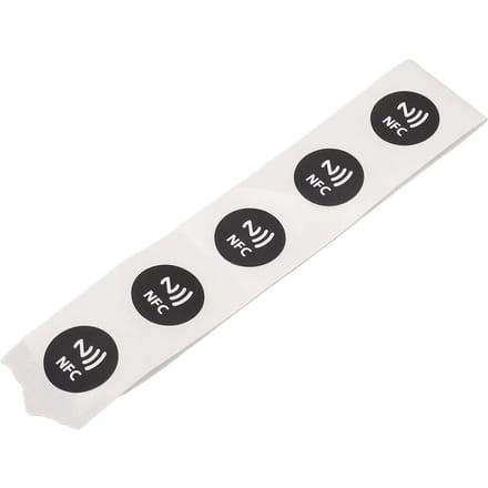 30 Stuks NFC Tags PVC Waterdicht 504 Bytes Programmeerbare NFC Stickers voor TagMo Telefoon zwart