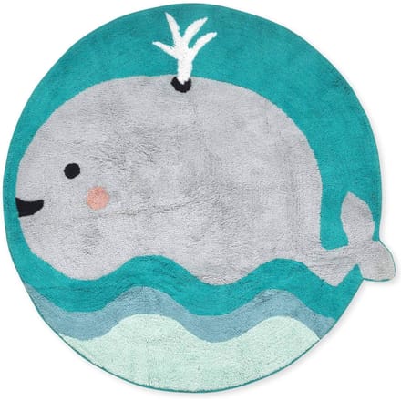 Kindervloerkleed Whale handgemaakt | Happynois