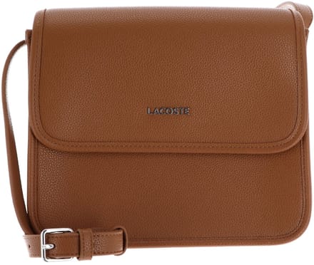 LACOSTE schoudertas Messenger Bag Argan Oil Lichtbruin