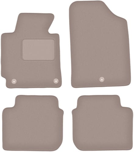 Beige veloursmatten voor: Hyundai Elantra V coupé, sedan (2010-2016)