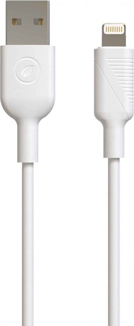 Muvit MCUSC0001, 1,2 m, Lightning, USB A, Mannelijk, Mannelijk, Wit