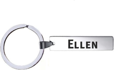 Sleutelhanger Met Naam - Ellen - RVS