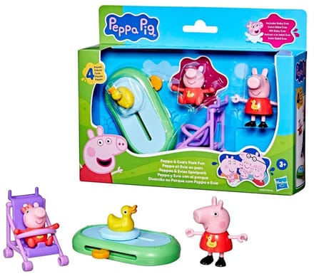 Peppa Pig Peppa & Evie´s Park Fun Figuur Blauw