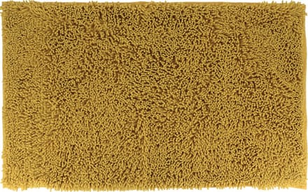 Tendance Badmat microfiber - hoogpolig - oker geel - 50x80 cm - absorberend - badkamer - antislip