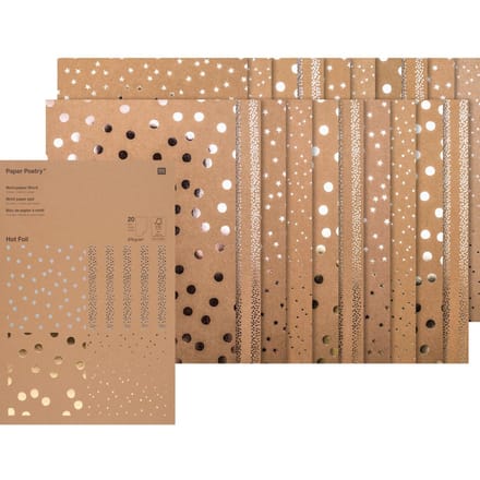 Motiefblok "Kraftpapier Hot Foil"