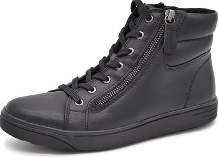 Jana Dames Veterboot - 25269-001 Zwart - Wijdte H - Maat 38