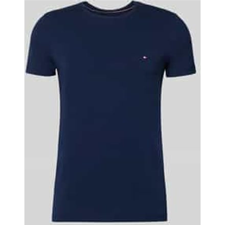 Tommy Hilfiger Stretch Slim Fit Tee Carbon Navy Taglia: M | Magliette basic Outlet | Uomo | Blu