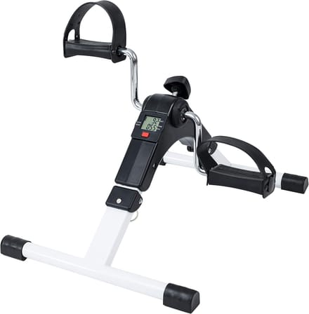 SNJY® Stoelfiets - Mini Hometrainer - Bureaufiets - 49L x 36B x 24H centimeter - Wit