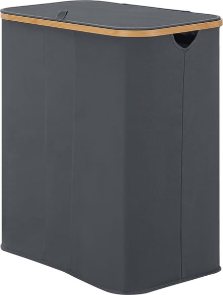 Wasmand Rusko met 3 waszakken 69x57x37 cm donkergrijs