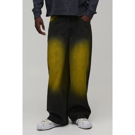 Baggy Groen Getinte Jeans | Black | Size 28S