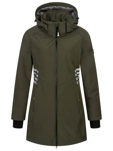 Arctic Seven Dames Softshell Jas AS-305 – Lang, Waterafstotend, Reflecterend