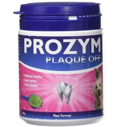 2x180g Prozym Plaque Off Tandverzorging Hond