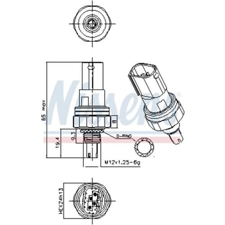 Air-conditioning schakelaar NISSENS 301117