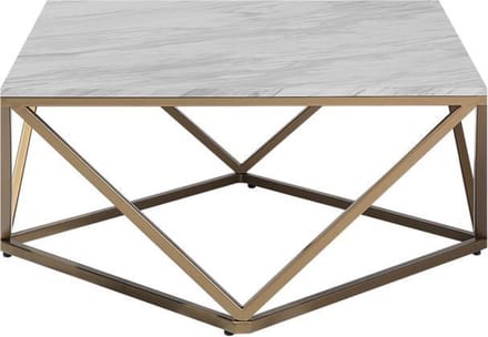 MALIBU - Salontafel - Beige/Goud - MDF