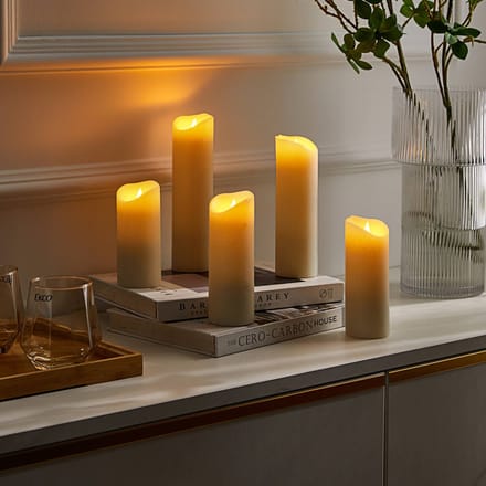 Lindby Candora LED kaars 5 per set afstandsbed.