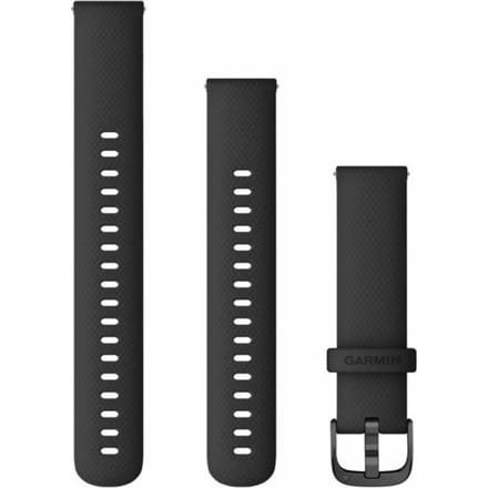 Garmin Quick Release Siliconen Horlogebandje - 18mm Polsbandje - Wearablebandje - Zwart