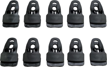 ESVO Doekklem Quick clip - platte zeilklem van nylon - 10 stuks