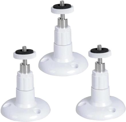 Camera Muurbeugel - Camera Houder - Beveiliging Huis - 360 Graden Verstelbaar - 13x10x2 cm - Wit