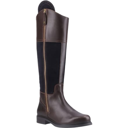 Cotswold Buscot Leren Dameslaarzen Bruin/Navy