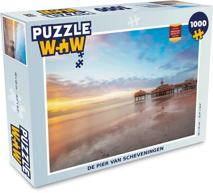 Puzzel De pier van Scheveningen - Legpuzzel - Puzzel 1000 stukjes volwassenen